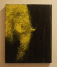 Abstracted Elephant - Oil on Small Canvas 