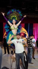Showgirl on Stilts Calgary for Trade Show