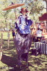 Vintage Carnival Lovely Lady Stilt Walker Calgary